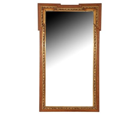Faceted mirror in a classic frame, ca. 1900, 171x99 cm