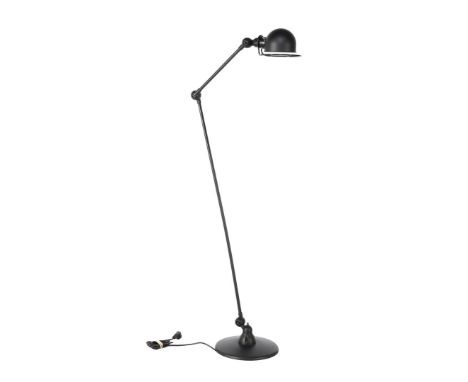 Jean-Louis Domecq (1920-1983)Industrial black adjustable floor lamp, design Jean-Louis Domecq, executed by Jieldé, design yea