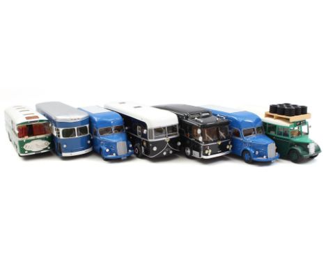 7 scale models from the St-Petersburg Tram collection series, Ref. no. 219, 220, 221, 250, 251 and 252