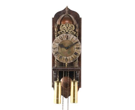 English lantern clock after an antique model, approx. 55 cm high