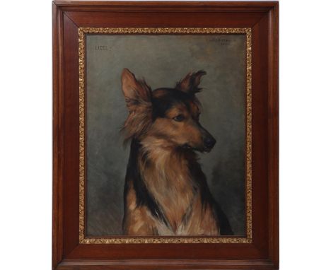 Alfred Wesemann (1874-1942)Portrait of Liesl, canvas dated 1897, 51x41 cm