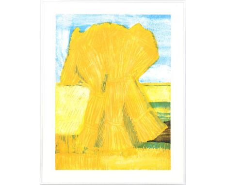 Jan Cremer (1940-)Choir, color lithograph dated 1975, V/X. 78x57 cm
