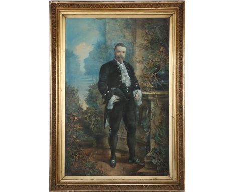 Signed WA Donnelly, portrait of "Provost Leckie as he was presented to her most gracious Majesty TheQueen at Buckingham Palac