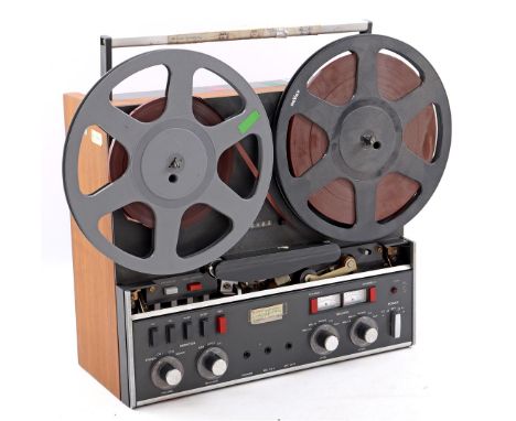 Revox tape recorder in teak veneer cabinet, type A77, 54 cm wide