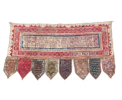 Indian Toran tapestry, 111x60 cm