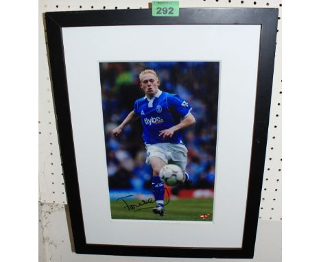 	Soccer. A signed print bearing a signature 'Fosse'