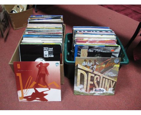 A Large Collection of Over 200 1980's/90's LP's and 12" Singles, including Whitney Houston, Kim Wilde, Rick Astley, Jacksons,