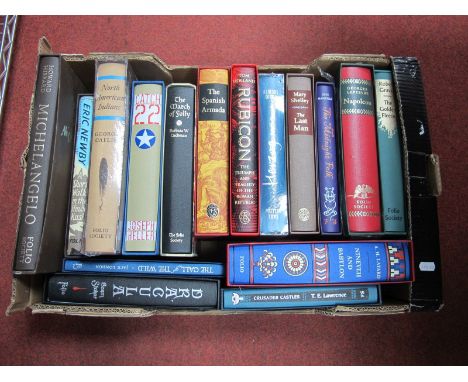 Folio Society Books, Napoleon Rubicon, Michelangelo Dracula, etc:- One Box