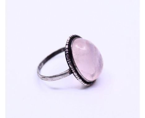 A Pink quartz ring&nbsp;