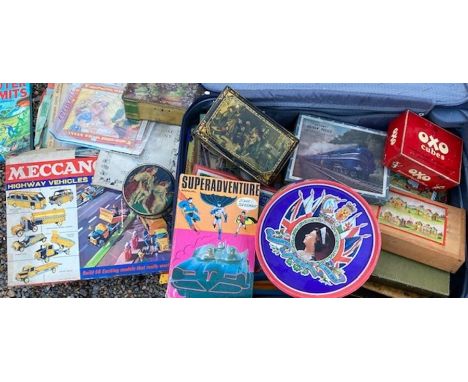 A large collection of vintage games, toys , tins and similar&nbsp;