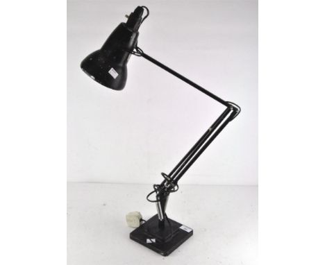 A Herbert Terry &amp; Sons anglepoise light, lacquered black, height approx 85 cm