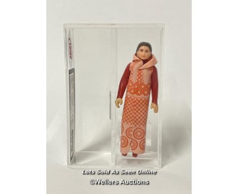 Star Wars vintage Princess Leia Bespin gown (crew neck variant) 3 3/4" figure, China 1980, UKG graded 85% figure 85 paint 85 
