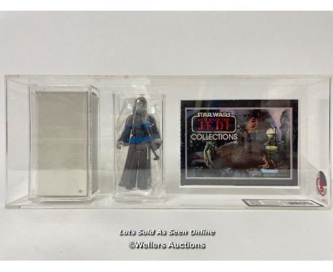 Star Wars vintage Emperor (Mail Away) 3 3/4" figure, Kenner, 1984, UKG graded U85%, includes mail away box and booklet