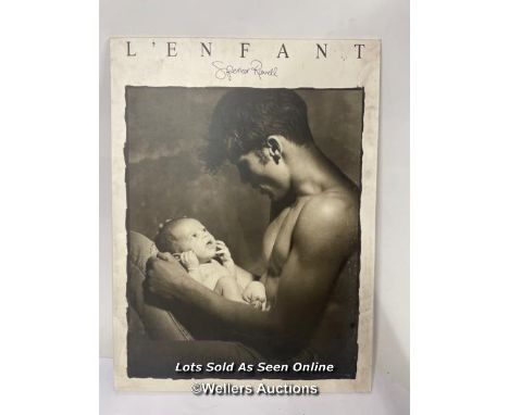 Spencer Rowell print "L'enfant, poster mounted on wood, 59 x 79