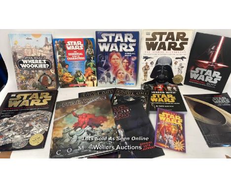 Star Wars books, annuals and calender including Star Wars Comics Art 