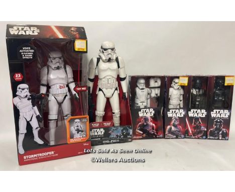 Modern Large scale figures including anamatronic interactive Stormtrooper (working) and Rogue One Stormtrooper Big-Fig (6)