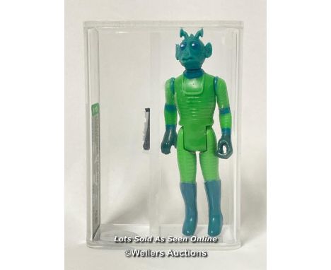 Star Wars vintage Greedo 3 3/4" figure, HK, 1978, AFA graded 85% NM+ 