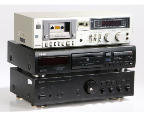 Denon PMA-425R integrated stereo amplifier, Teac CD-RW890 MKII cd recorder, Technics M215 cassette deck (3)