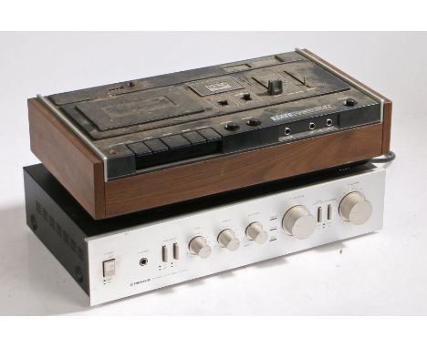 Pioneer SA-420 stereo amplifier, Akai GXC-40D tape recorder (2)