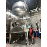 Mueller 120 BBL Stainless Steel Brite Tank - Dish Bottom, Glycol Jacketed, Mandoor, | Rig Fee $3000