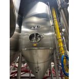 Mueller 100 BBL Stainless Steel Fermentation Tank - Cone Bottom, Glycol Jacketed, M | Rig Fee $3000