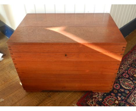 A large camphorwood trunk, W. 84cm.
