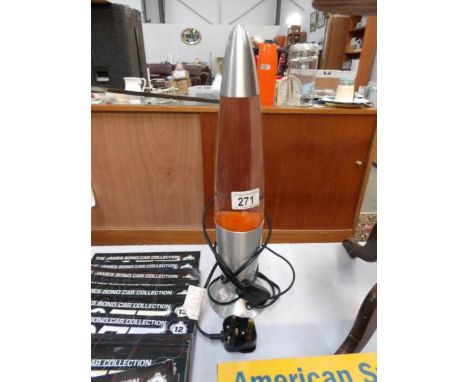 A lava lamp