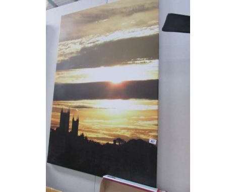 A modern print on canvas