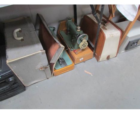 2 vintage sewing machines