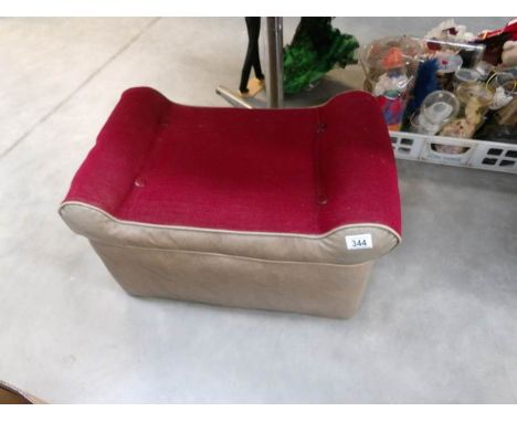 A vintage pouffe