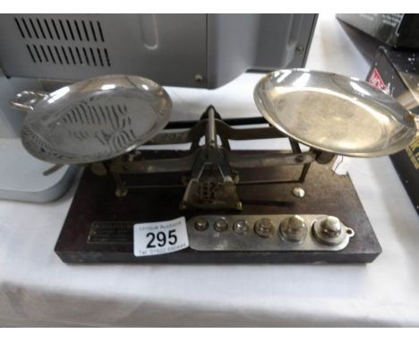 A set of postal scales and weights