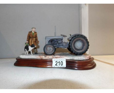 A Border Fine arts tractor with farmer group
