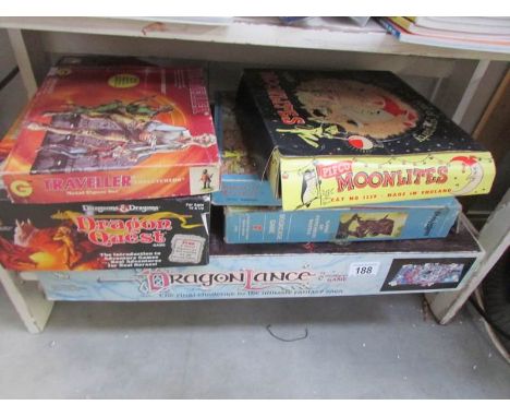 A mixed lot of vintage games etc