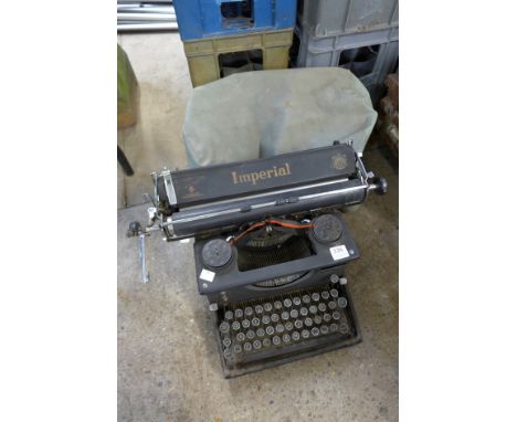 A vintage Imperial typewriter