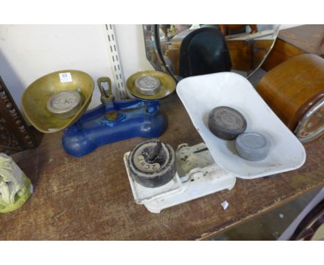 Two sets of scales and weights