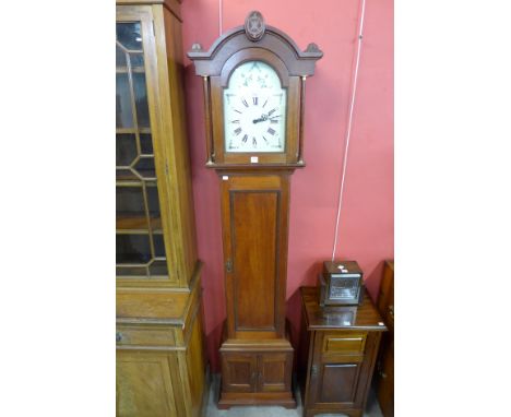 A Victorian style mahogany longcase clock