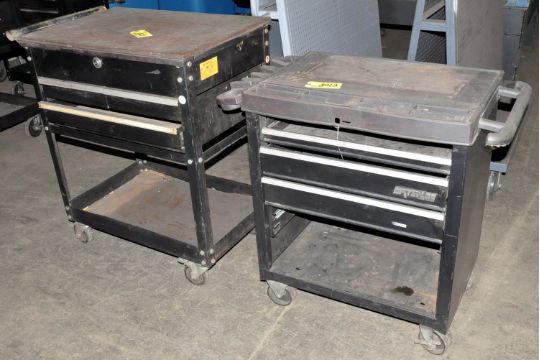 1 3 Drawer Flip Top Rolling Tool Box Cart And 1 Waterloo 3