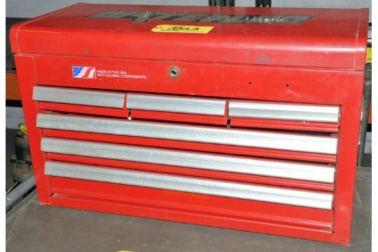 Waterloo 6 Drawer Flip Top Tool Box With Hand Tools Contents