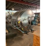 1200 Gallon Jacketed Processor Cone Bottom, Agitator, Spray Ball. Rigging Fee: $600