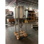 Feldmeier 90 Gallon Jacketed Stainless Steel Cone Bottom Tank S/N S05899 . Rigging Fee: $50