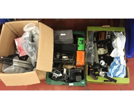 3 Boxes of camera equipment [NO RESERVE]