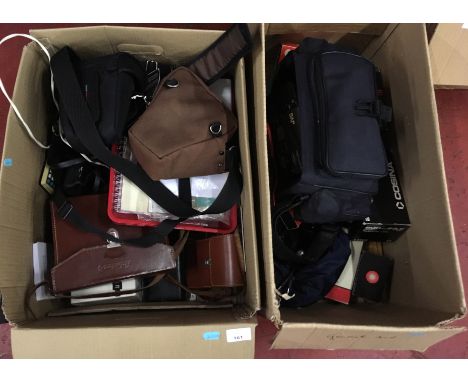2 Boxes of camera equipment [NO RESERVE]