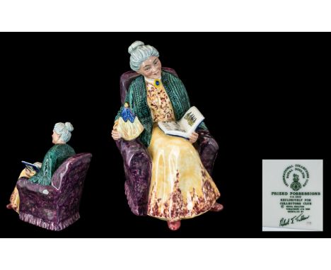Royal Doulton - 1982 Collection / Members Only Hand Painted Ceramic Figure ' Prized Possessions ' HN2942. Designer R. 1Tabben