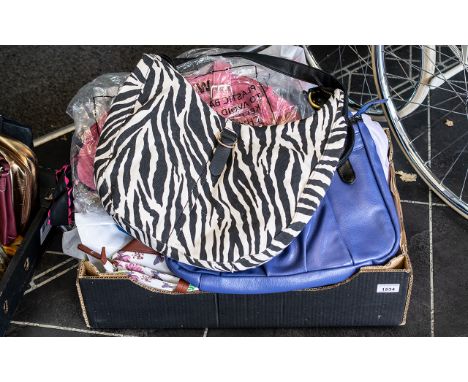 Large Collection of Handbags and Tote Bags, mostly new and unused, in a variety of colours and styles, including suede, leath