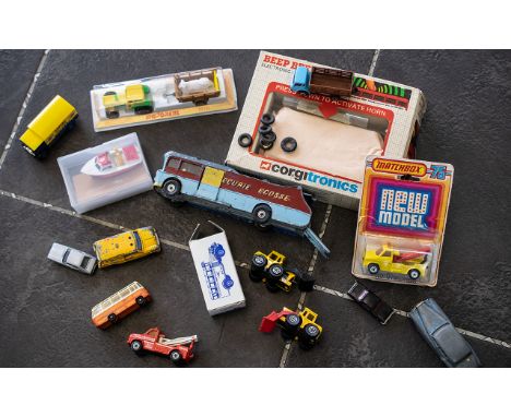 Good Collection of Die Cast Model Cars, Matchbox, Corgi, Majorette, etc.  Some still in original packaging, 16 in total.