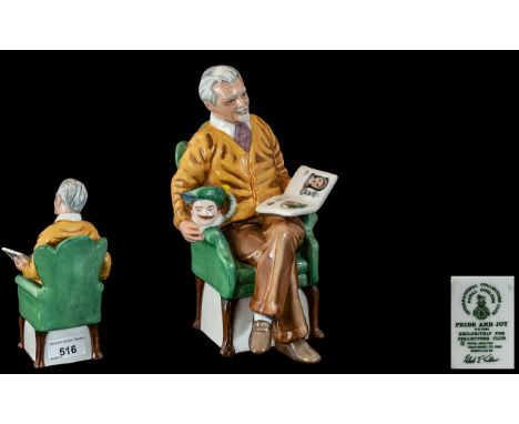 Royal Doulton - Collectors Club Members Only Hand Painted Ceramic Figure ' Pride and Joy ' HN2945. Designer R. Tabbenor. Issu