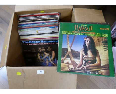 Collection of vinyl LP's and singles including Johnny Cash, Elvis, Chart Hits, Status Quo etc