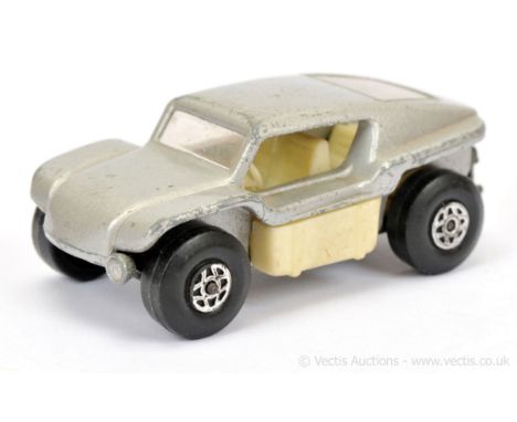 Matchbox Superfast 30b Beach Buggy factory Pre-production colour trial - metallic silver body, clear windows, ivory interior,