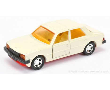 Matchbox Super Kings K84 Peugeot 305 factory Pre-production colour trial - ivory body, light amber windows &amp; head-lamps, 