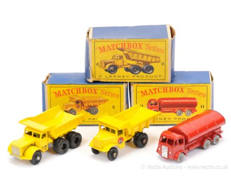 Matchbox Regular Wheels group of Commercial Vehicles.  (1) 6b Euclid Quarry Truck - Stannard Code 7 - type C body, type B tip